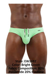 ErgoWear EW1692 X4D SW Swim Briefs Color Bright Green