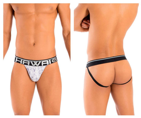 HAWAI 41946T Animal Print Athletic Jockstrap Color Amethyst