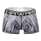 HAWAI 42121 Printed Athletic Trunks Color Black