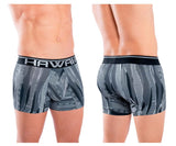 HAWAI 42121 Printed Athletic Trunks Color Black