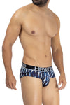 HAWAI 42192 Printed Microfiber Hip Briefs Color Dark Blue