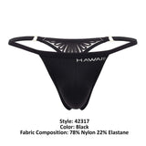 HAWAI 42317 Microfiber Thongs Color Black