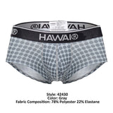 HAWAI 42430 Printed Briefs Color Gray