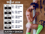 JUSTIN+SIMON XSJ22 Cheek Briefs Color Neon Green