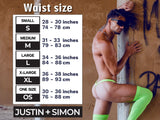 JUSTIN+SIMON XSJ22 Cheek Briefs Color Black