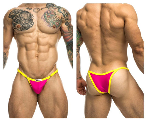 JUSTIN+SIMON XSJ12 Bikini One Color Hot Pink