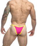 JUSTIN+SIMON XSJ12 Bikini One Color Hot Pink