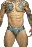 JUSTIN+SIMON XSJ22 Cheek Briefs Color Metal Green