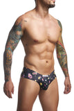 JUSTIN+SIMON XSJ22 Cheek Briefs Color Psycodelic