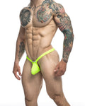 JUSTIN+SIMON XSJBU02 Bulge Thongs Color Neon Green