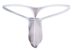 JUSTIN+SIMON XSJBU02 Bulge Thongs Color White Mesh