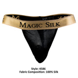 Magic Silk 4586 Silk Knit Micro Thong Color Black