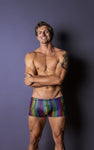 Male Power 132-297 Pack N Play Pocket Short Color Rainbow