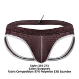 Male Power 354-273 Sport Mesh Jock Color Burgundy