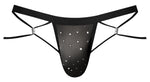 Male Power 384-288 Show Stopper Jock Color Silver Mesh Dot