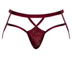 Male Power 394-289 Lucifer Strappy Jock Color Burgundy