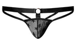 Male Power 416-291 Love Star Thong with Ring Color Black