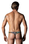 Male Power 439-295 Go Wild Thong with 2 Rings Color Multi Animal