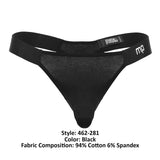 Male Power 462-281 Easy Breezy Thong Sleeve Color Black