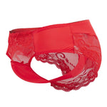 Male Power 492-280 Sassy Lace Bikini Solid Pouch Color Red