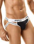 PPU 0965 Jockstrap Color White-Black