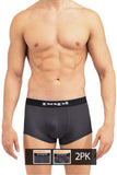 Papi MPA005 2PK Brazilian Trunks Color Black-Gray