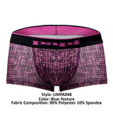 Papi UMPA048 2PK Microflex Brazilian Trunks Color Berry-Texture