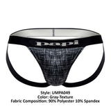 Papi UMPA049 2PK Microflex Jockstrap Color Gray-Texture