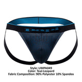 Papi UMPA049 2PK Microflex Jockstrap Color Teal-Leopard