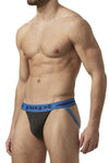 Papi UMPA081 2PK Microflex Jockstrap Color Waves-Black