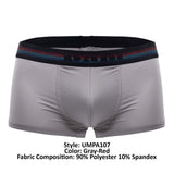 Papi UMPA107 2PK Microflex Performance Trunks Color Gray-Red