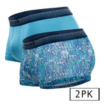 Papi UMPA107 2PK Microflex Performance Trunks Color Teal-Blue