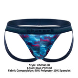 Papi UMPA108 2PK Microflex Performance Jockstrap Color Blue-Printed