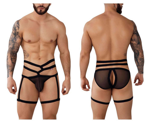 Pikante PIK 0999 Accra Garter Briefs Color Black