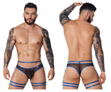 Pikante PIK 1082 Lujueria Garter Thongs Color Blue