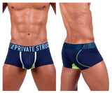 Private Structure BAUT4389 Athlete Trunks Color Navy Ranger