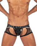 Private Structure LCUT4417 Alpha Low Waist Harness Trunks Color Black