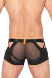 Private Structure LCUT4420 Alpha Low Waist Mesh Back Jockstrap Trunks Color Black