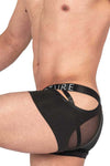 Private Structure LCUT4420 Alpha Low Waist Mesh Back Jockstrap Trunks Color Black