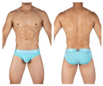 Private Structure PBUT4378 Bamboo Mid Waist Mini Briefs Color Bright Cyan