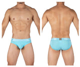 Private Structure PBUT4378 Bamboo Mid Waist Mini Briefs Color Bright Cyan