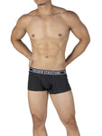 Private Structure PBUT4379 Bamboo Mid Waist Trunks Color Raven Black