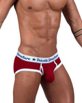 Private Structure SCUS4529 Classic Mid Waist Mini Briefs Color Red