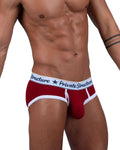 Private Structure SCUS4529 Classic Mid Waist Mini Briefs Color Red