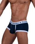 Private Structure SCUS4530 Classic Mid Waist Trunks Color Navy