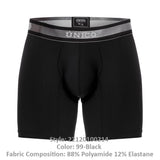 Unico 22120100214 Nebuloso M22 Boxer Briefs Color 99-Black