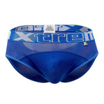 Xtremen 91059 Peekaboo Mesh Briefs Color Blue