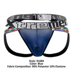 Xtremen 91084 Microfiber Pride Jockstrap Color Blue