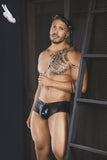 Xtremen 91115 Metallic Briefs Color Black