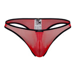 Xtremen 91126 Mesh Thongs Color Red